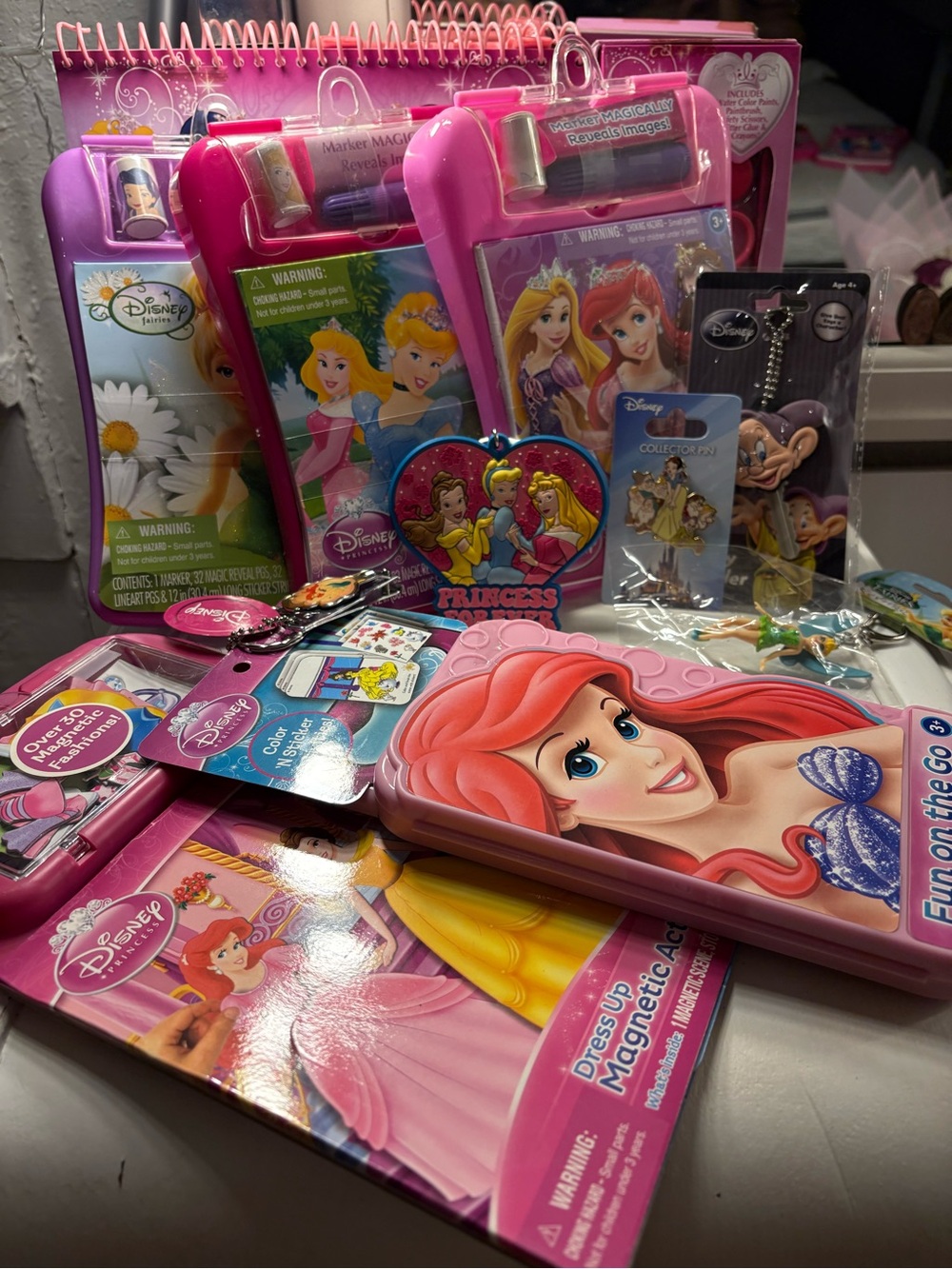 Disney Princess Pink & Purple Magnetic Dress-Up Activity Set with Ariel